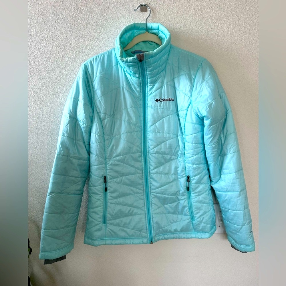 Columbia Light Blue Puffer Jacket